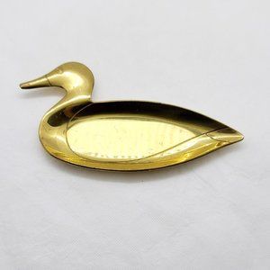 Brass Duck Shaped Dish Change Collector